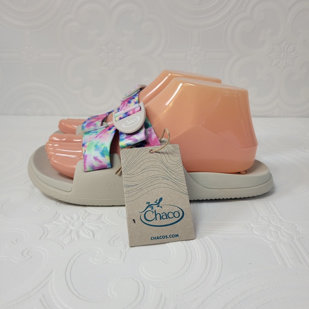 Chaco Womens Chillos Slide Light‎ Tie Dye Comfort Sandal Size 7 Shoe New